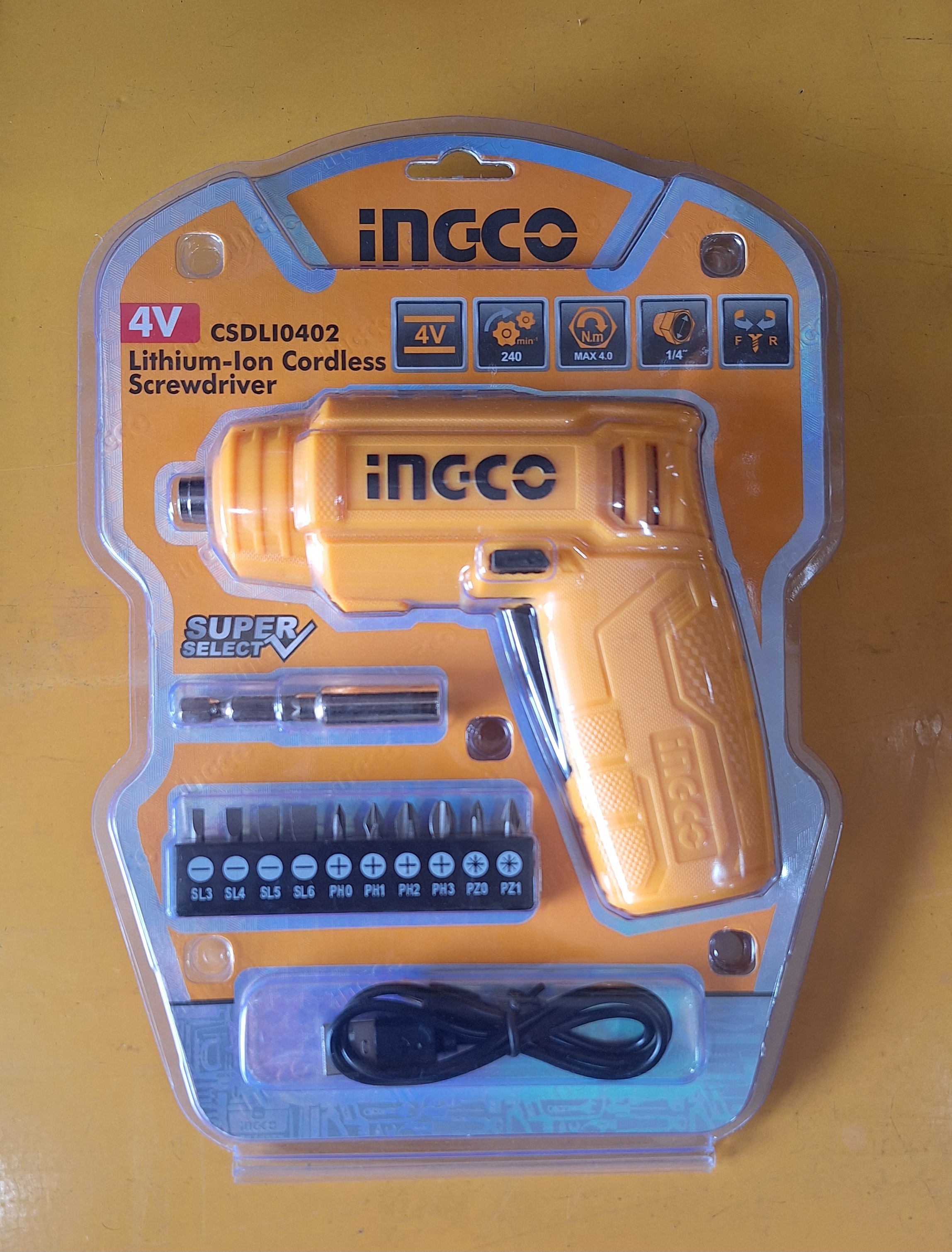 CSDLI0402 - CP - (CP) MESIN OBENG CORDLESS ECO 4V 1/4' 180/MIN !